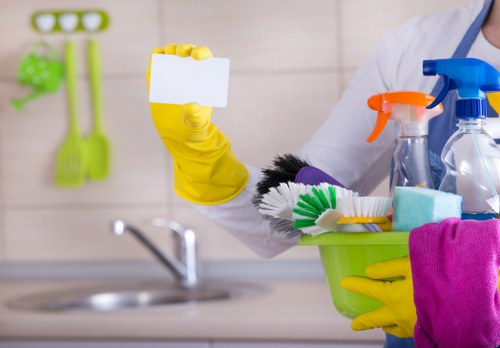 Deep cleaning equipment used on a hard floor surface