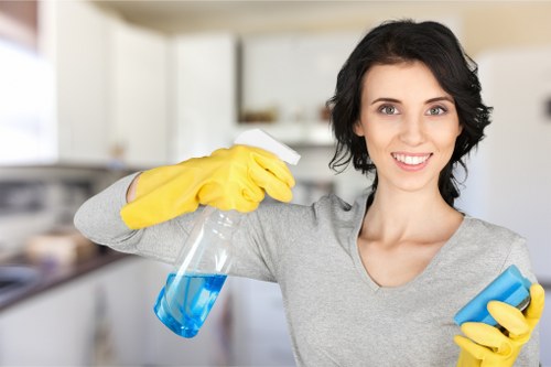 Cleaning team maintaining a retail premises near Ilford town centre