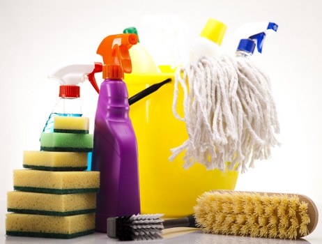Local cleaner maintaining a kitchen during a recurring visit in Ilford